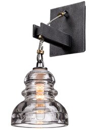 Menlo Park 1-Light Sconce in Old Silver